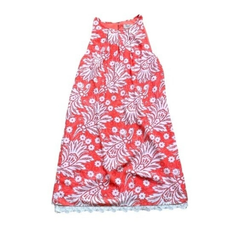 Ann Taylor Loft Orange, White & Cream Paisley Floral Dress – Size 10 (NWOT)